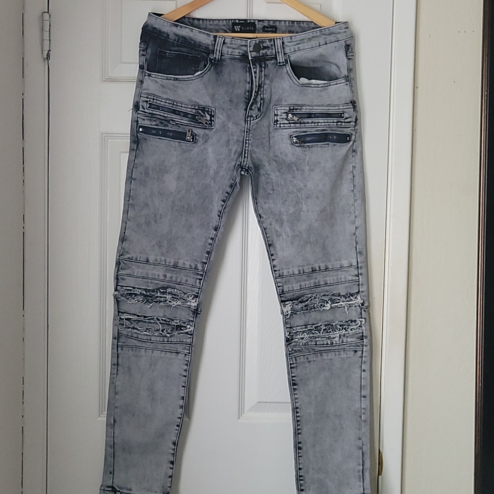 Mens Gray Jeans